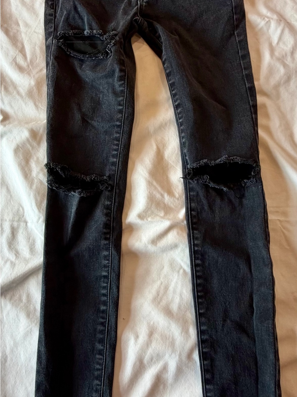 Refuge Black Ripped Skinny Jeans